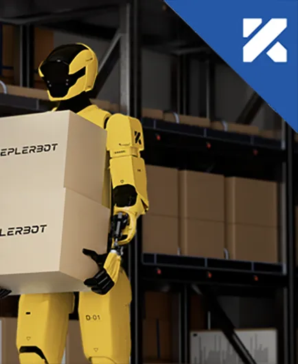상자를 나르는 Kepler K2 Bumblebee